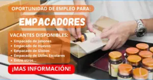 OPORTUNIDADES DE EMPLEO PARA EMPACADORES