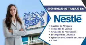 NESTLE ESTÁ CONTRATANDO PERSONAL